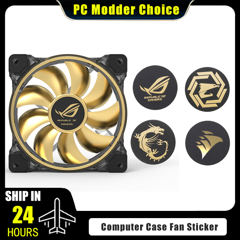 Tech Accessories Pc - Adesivo de logotipo de ventilador de