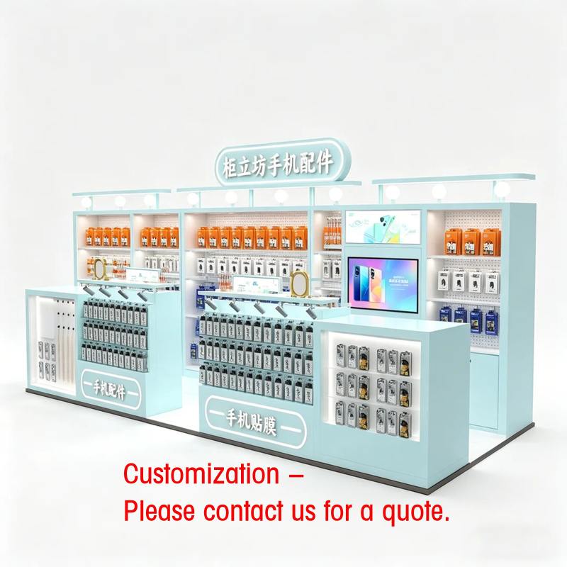 Tech Accessories Kiosk - Quiosque de Acessórios para Celular Azul