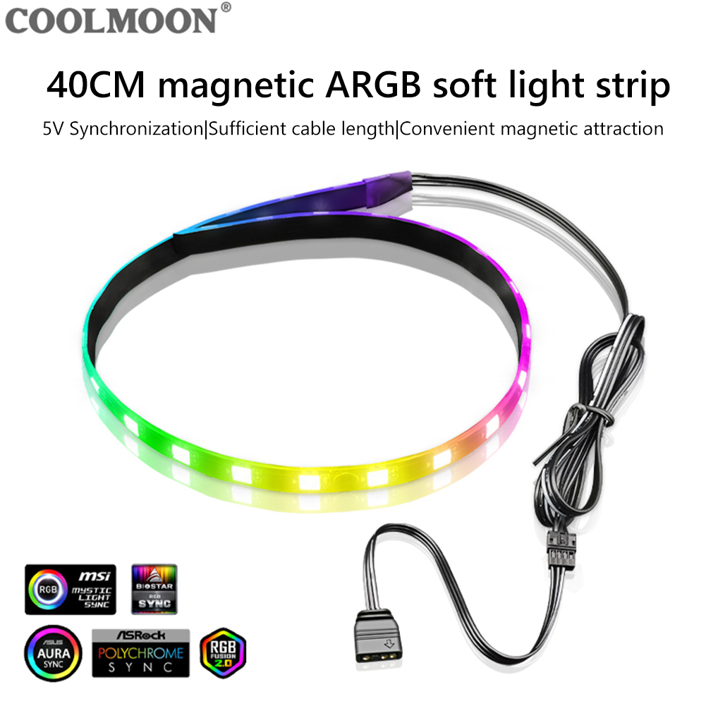 Tech Accessories Pc - Coolmoon CM-LS40 5v argb pc caso