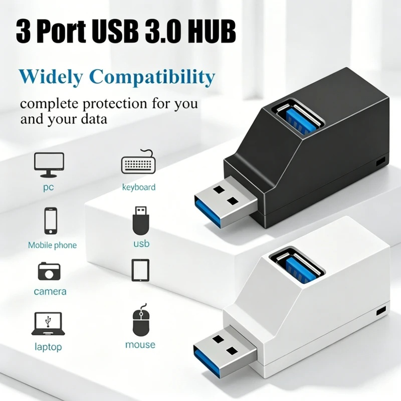 Hub USB 3.0 2.0 Rotativo com 3 - Tech Accessories Pc avaliação e preço