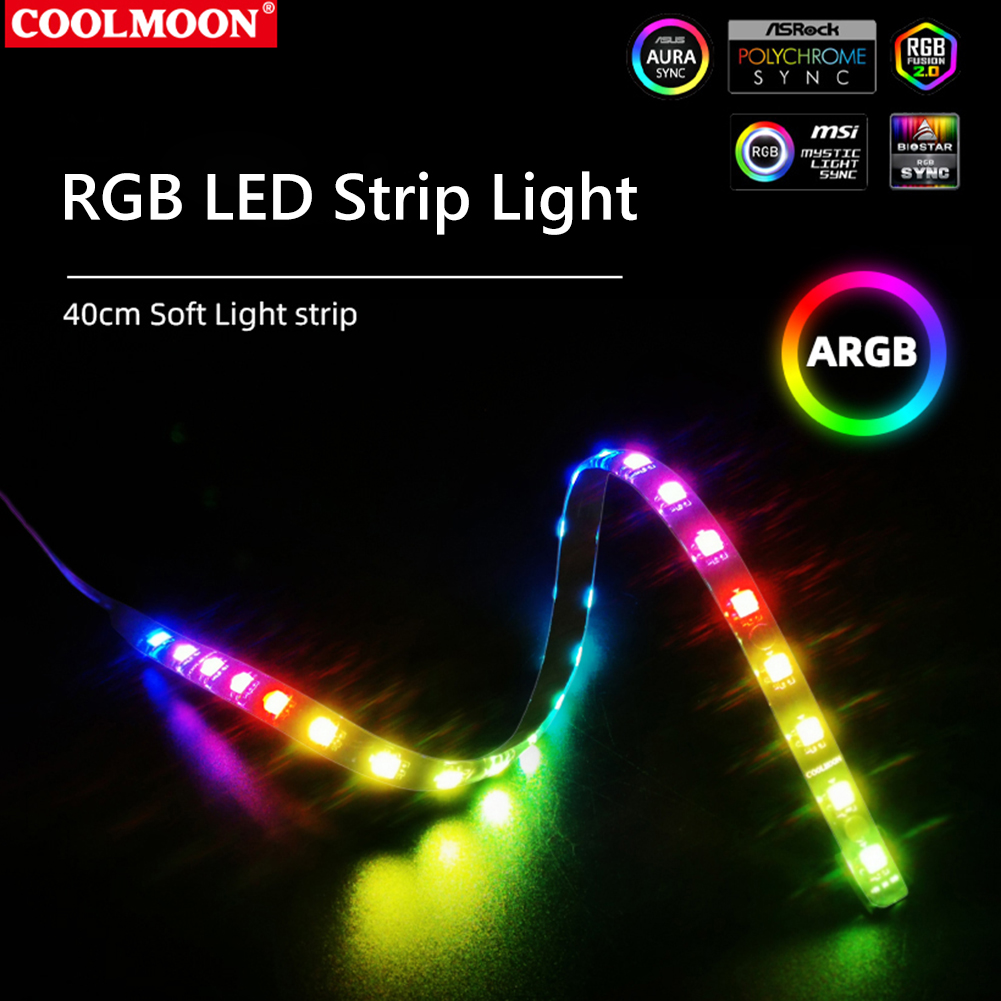Coolmoon CM-LS40 5v argb pc ca - Tech Accessories Pc avaliação e preço